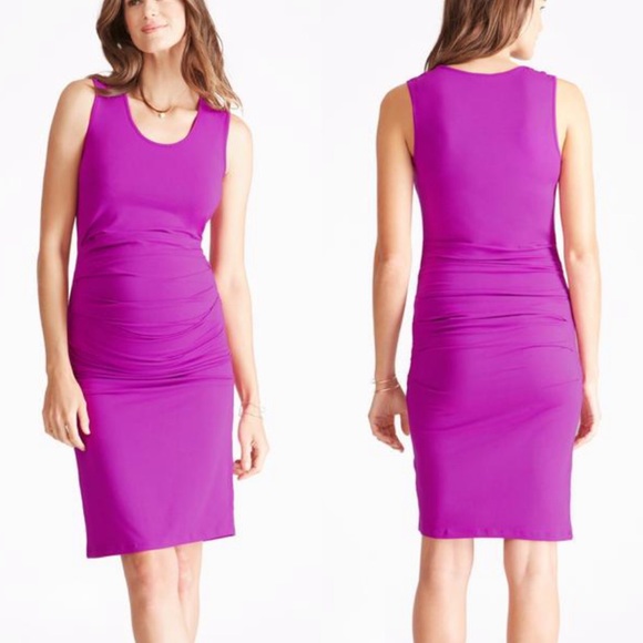 Ingrid & Isabel Dresses & Skirts - Ingrid & Isabel ruched maternity tank dress